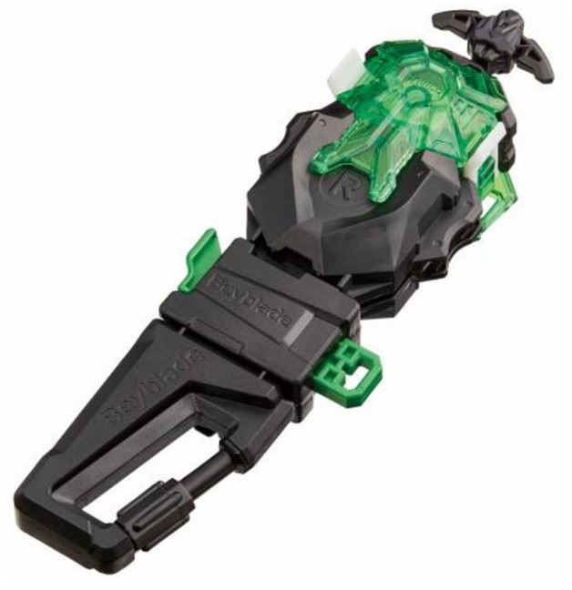 Beyblade BURST Dynamite Battle WBBA Limited BBG-41 (B-00) Custom Launcher Set Cyber Edition (Black/Green) Bey Launcher Takara Tomy